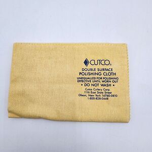 CUTCO DOUBLE SURFACE POLISHING CLOTH  New Old‎ Stock